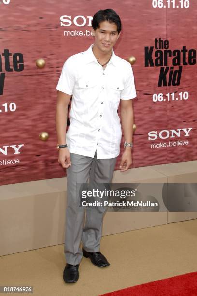 BooBoo Stewart attends PREMIERE OF COLUMBIA PICTURES: THE KARATE KID at Mann's Village Theatre on June 7, 2010 in Westwood, California.