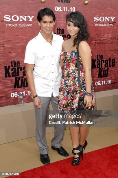 Fivel Stewart and BooBoo Stewart attend PREMIERE OF COLUMBIA PICTURES: THE KARATE KID at Mann's Village Theatre on June 7, 2010 in Westwood,...