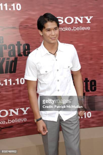 BooBoo Stewart attends PREMIERE OF COLUMBIA PICTURES: THE KARATE KID at Mann's Village Theatre on June 7, 2010 in Westwood, California.