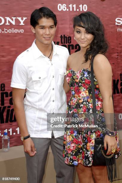 Fivel Stewart and BooBoo Stewart attend PREMIERE OF COLUMBIA PICTURES: THE KARATE KID at Mann's Village Theatre on June 7, 2010 in Westwood,...