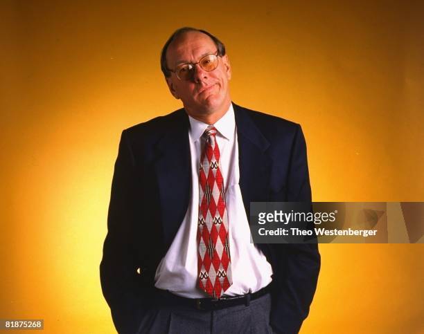 College Basketball: Closeup portrait of Syracuse coach Jim Boeheim, Syracuse, NY 11/4/1996