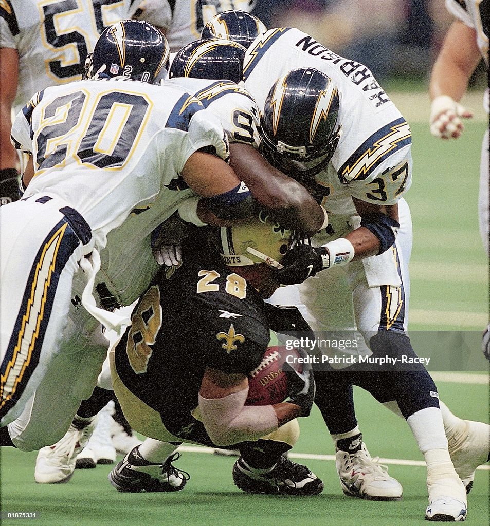 Try Davis New Orleans Saints Troy Davis in action during tackle vs San Diego ...
