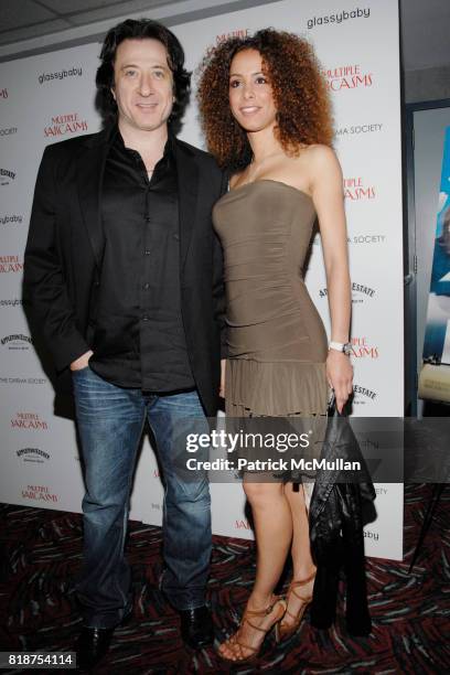 Federico Castelluccio and Yvonne Schaefer attend THE CINEMA SOCIETY hosts a screening of "MULTIPLE SARCASMS" at AMC Loews 19th Street East on April...