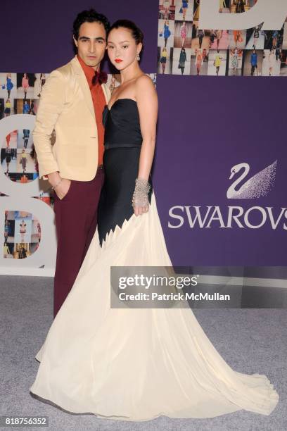 Zac Posen and Devon Aoki attend 2010 CFDA Awards - Red Carpet at Alice Tully Hall at Lincoln Center on June 7, 2010 in New York City.