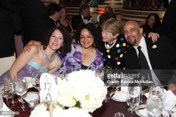 Catherine Tucker, Gabriella Frank, Peregrine Whittlesey and Nilo Cruz attend BALLET HISPANICO'S 40th Anniversary Spring Gala at The Plaza on April...