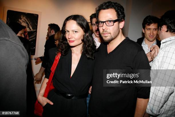 Yelena Yemchuk and Neil Grayson attend DREW DOGGETT Photography hosted by HELENA CHRISTENSEN & NEIL GRAYSON to benefit Nepal Trust at Dactyl...