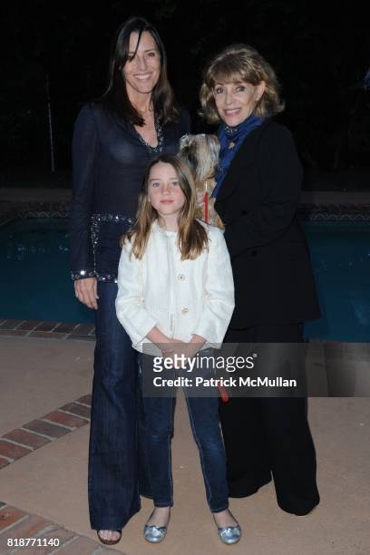 Cecilia Peck, Ondine Peck and Veronique Peck attend Wendy Burden's Book Signing Party Hosted by Baby de Sellier at Private Residence on April 17,...