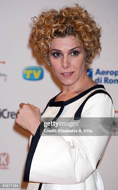 Italian actress Cecilia Dazzi attends the third day of Roma Fiction Festival 2008 on July 9, 2008 in Rome, Italy.