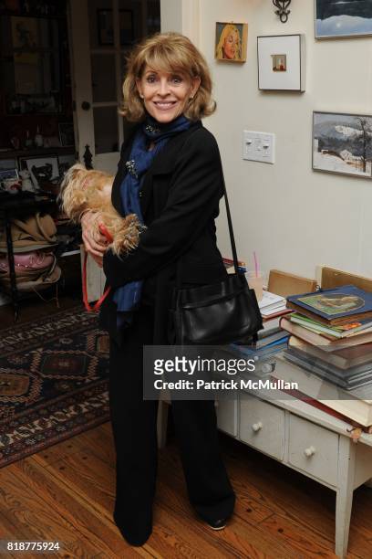Veronique Peck and Tootsie attend Wendy Burden's Book Signing Party Hosted by Baby de Sellier at Private Residence on April 17, 2010 in Los Angeles,...