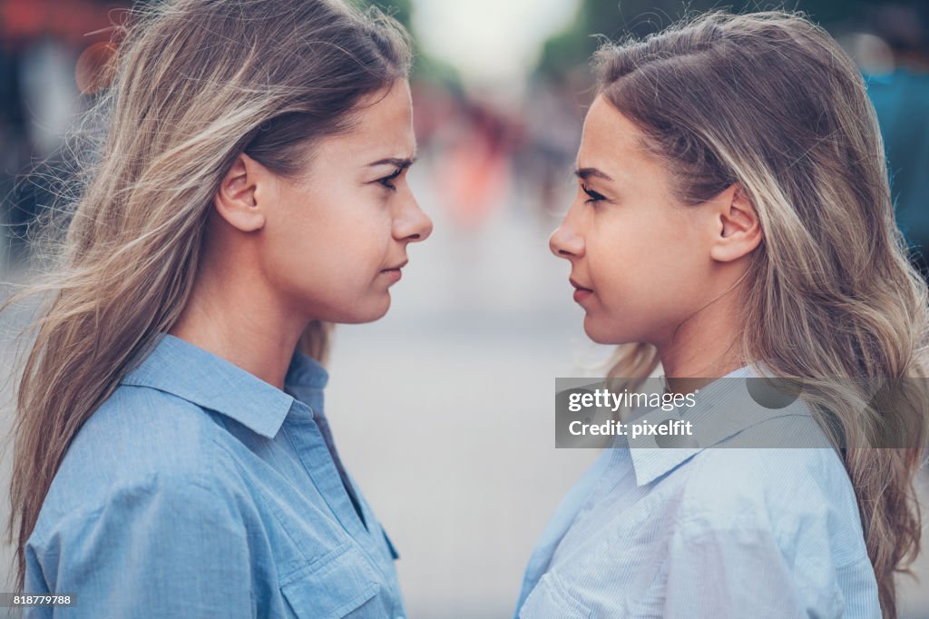 Angry sisters