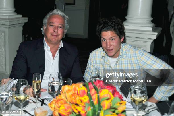 Aby Rosen and Vito Schnabel attend "BURGUNDY, BORDEAUX, BLUE JEANS & BLUES" A Casual Sunday Supper at DANIEL for the benefit of CITYMEALS-ON-WHEELS...