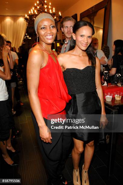 Zainab Sumu and Amanda Luttrell Garrigus attend Zainab celebrates Jerome C. Rousseau Spring 2010 Hosted by Jessica Trent & Ezra Woods at Zainab...