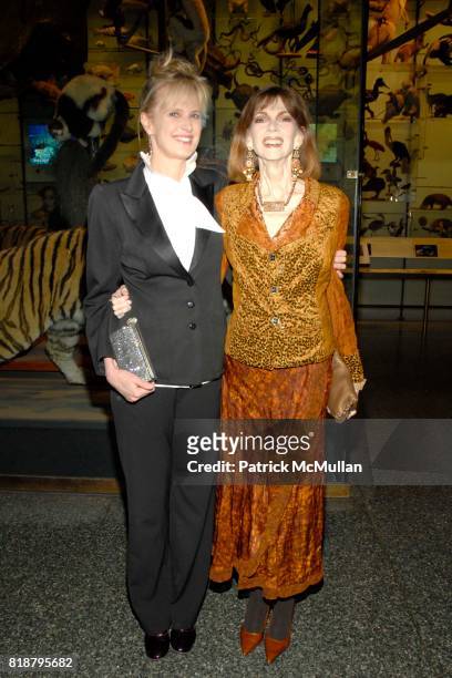 Siri Hustvedt and Norris Church Mailer attend 2010 PEN Literary Gala at American Museum of Natural History on April 27, 2010 in New York City.