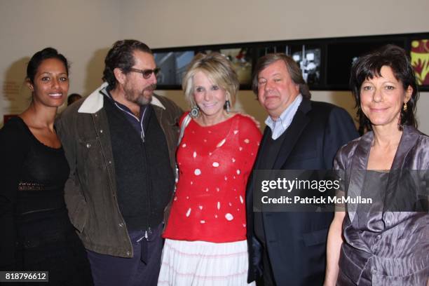 Rula Jebreal, Julian Schnabel, Sheila Nevins, Kirk Simon and Karen Goodman attend SIMON AND GOODMAN PICTURE COMPANY and HBO DOCUMENTARY FILMS...