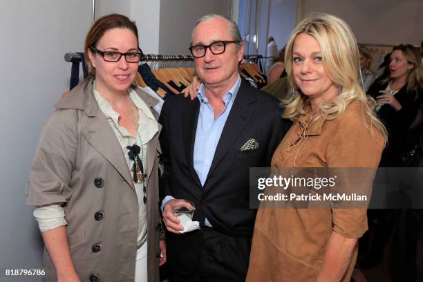 Jennifer Foyle, Gerald Bland and Debbie Bancroft attend KICK KENNEDY And WHAT TO WEAR WHERE Kick Off PROJECT GREEN CHIC at Calypso St. Barth on April...