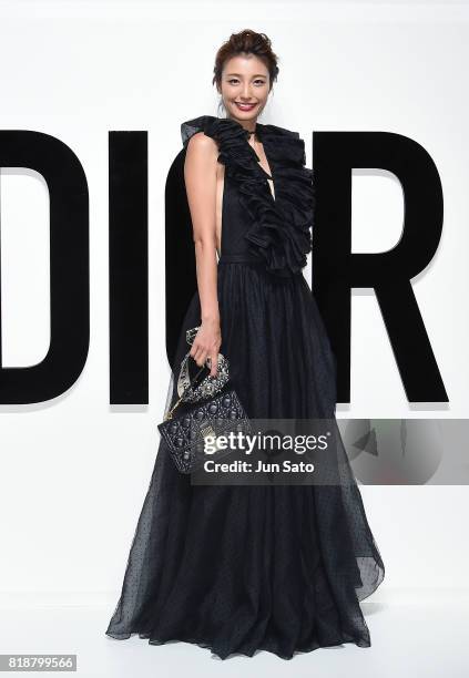 Actress Akina Kinoshita attends the Dior For Love photocall at Warehouse Terrada on July 19, 2017 in Tokyo, Japan.