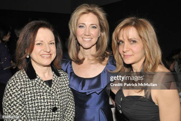 Holly Brubach, Silda Wall Spitzer and Leora Rosenberg attend THE ART OF GIVING: An Evening to Benefit CHILDREN FOR CHILDREN at Christie's on April...