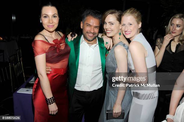 Fabiola Beracasa, Carlos Mota, Melissa George and Mamie Gummer attend NEW YORKERS FOR CHILDREN Spring Dinner Dance Presented by AKRIS at The Mandarin...