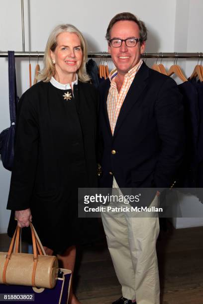 Patricia Stensrud and Kevin Smith attend KICK KENNEDY And WHAT TO WEAR WHERE Kick Off PROJECT GREEN CHIC at Calypso St. Barth on April 13, 2010 in...