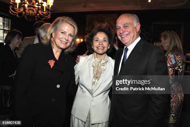Candice Bergen, Marilyn Berger and Marshall Rose attend Book Signing for Marilyn Berger's "This Is A Soul: The Mission of Rick Hodes" at New York...