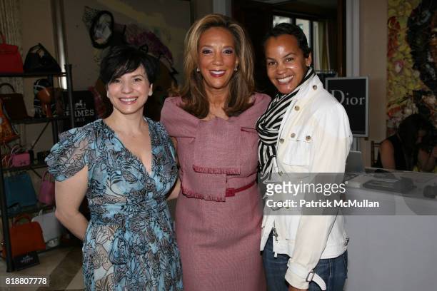 Danielle Merollo, Denise Rich and Erica Reid attend AMERICANA MANHASSET Fashion Fete to Benefit GABRIELLE's ANGEL FOUNDATION for CANCER RESEARCH at...