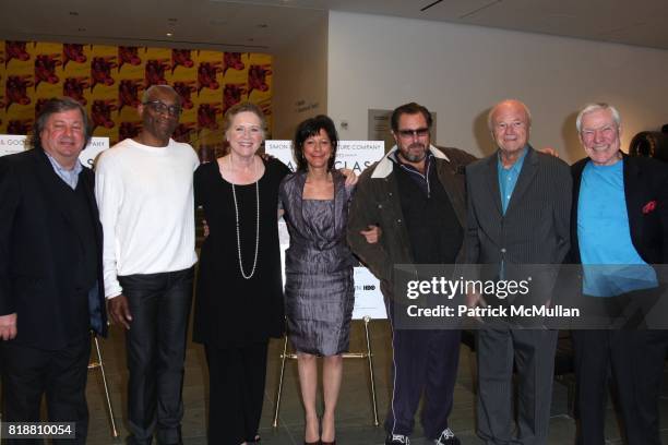 Kirk Simon, Bill T. Jones, Liv Ullmann, Karen Goodman, Julian Schnable, James Rosenquist and Jacques D'Amboise attend SIMON AND GOODMAN PICTURE...