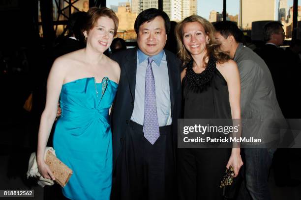 Maria Yang, Phil Yang and Jennifer Stebbins attend EAST SIDE HOUSE SETTLEMENT Gala Preview of the 2010 NEW YORK INTERNATIONAL AUTO SHOW at Javits...