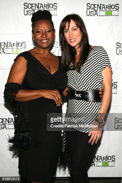 Robin Quivers and Melissa Zapin attend SCENARIOS USA 2010 Awards and Gala at Tribeca Rooftop on April 27, 2010 in New York.