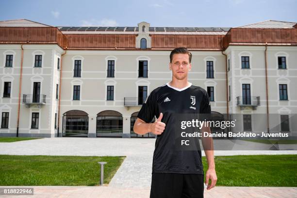 Wojciech Szczesny signs a contract with Juventus on July 19, 2017 in Turin, Italy.