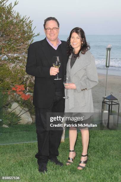 Mitchell Quaranta and Nina Quaranta attend The 25th Annual LACMA Collectors Committee Weekend - An Intimate Dinner at the Home of Jamie McCourt at...