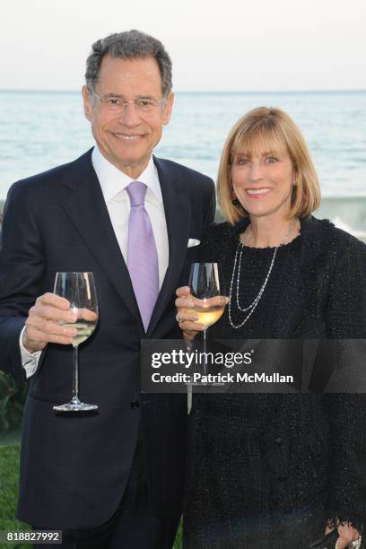 Dennis Roach and Jill Roach attend The 25th Annual LACMA Collectors Committee Weekend - An Intimate Dinner at the Home of Jamie McCourt at Private...