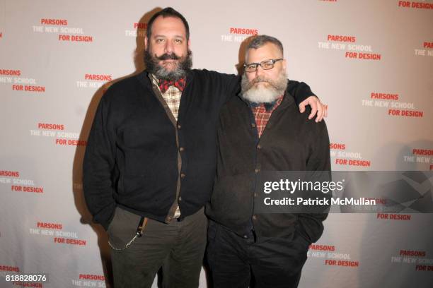 Robert Tagliapietra and Jeffrey Costello attend PARSONS 2010 Fashion Benefit Honoring WILLIAM FUNG and VERA WANG at Pier 60 on April 26, 2010 in New...