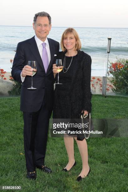 Dennis Roach and Jill Roach attend The 25th Annual LACMA Collectors Committee Weekend - An Intimate Dinner at the Home of Jamie McCourt at Private...