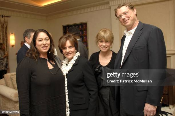 Ilene Resnick, Edythe Broad, Nancy Thomas and Daniel Weiss attend The 25th Annual LACMA Collectors Committee Weekend -An Intimate Dinner at the Home...