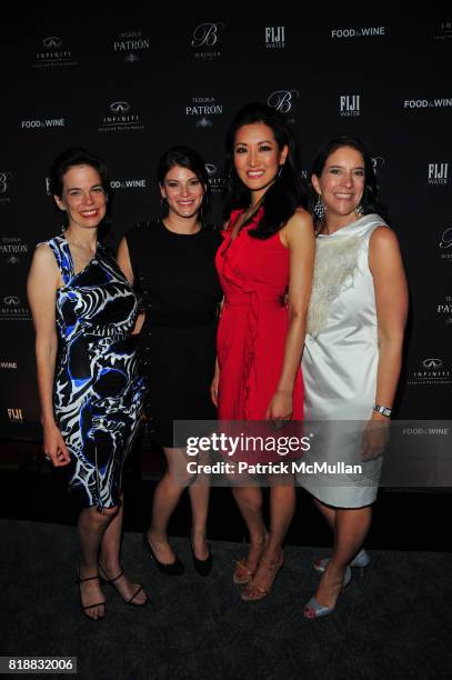 Dana Cowin, Gail Simmons, Kelly Choi and Christina Grdovic attend FOOD & WINE celebrates 2010 Best New Chefs at Four Seasons Restaurant NYC on April...