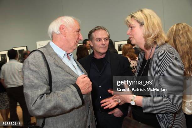 Thomas Hoepker, Keith Delellis and Karen Larson attend Evening Reception For HENRI CARTIER-BRESSON: THE MODERN CENTURY at MoMA on April 6, 2010 in...