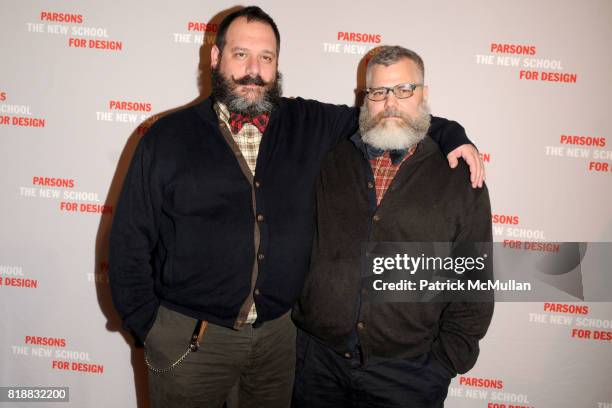 Robert Tagliapietra and Jeffrey Costello attend PARSONS 2010 Fashion Benefit Honoring WILLIAM FUNG and VERA WANG at Pier 60 on April 26, 2010 in New...