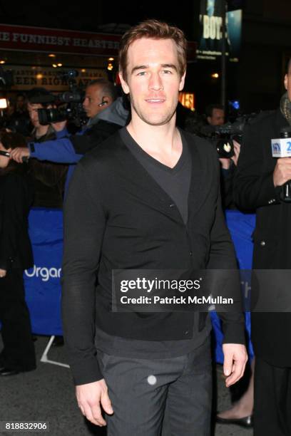 James Van Der Beek attends Opening Night of "ENRON" at The Broadhurst Theatre on April 27, 2010 in New York City.