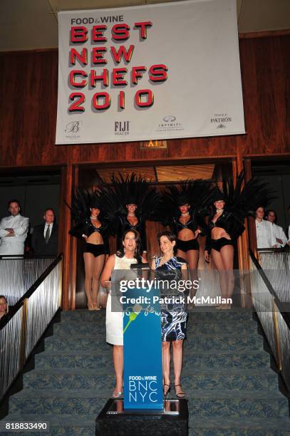 Christina Grdovic and Dana Cowin attend FOOD & WINE celebrates 2010 Best New Chefs at Four Seasons Restaurant NYC on April 6, 2010.