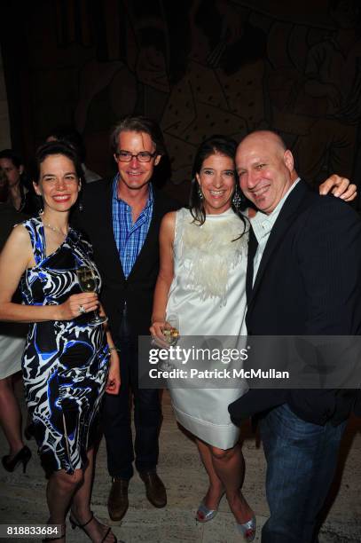 Dana Cowin, Kyle Machlachlan, Christina Grdovic and Tom Colicchio attend FOOD & WINE celebrates 2010 Best New Chefs at Four Seasons Restaurant NYC on...