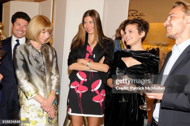 Anna Wintour, Sylvana Soto Ward, Ginnifer Goodwin and Joey Kern attend VIONNET, SAKS FIFITH AVENUE & VOGUE Cocktail Reception at Saks Fifth Avenue on...