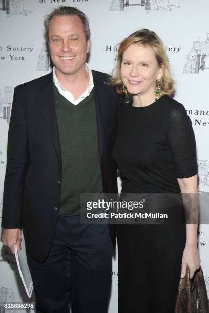 William Mitchell and Terre Blair attend THE HUMANE SOCIETY OF NEW YORK's Third Benefit Photography Auction at DVF Studio on April 27, 2010 in New...