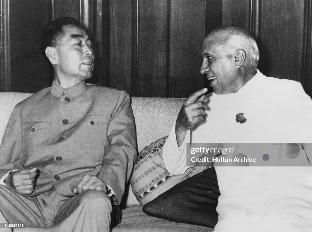 Zhou Enlai And Nehru