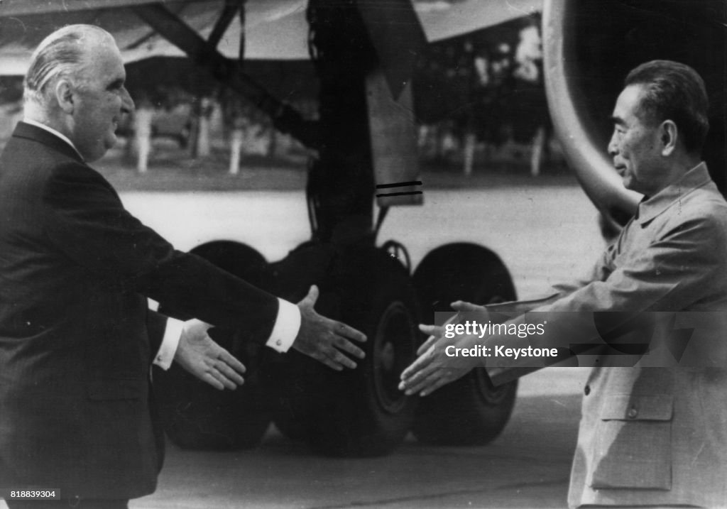 Zhou Enlai And Pompidou