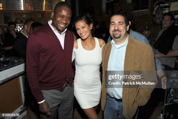 Marvin Henry, Malia Jones and Mike Naps attend KIEHL'S Party to Celebrate EARTH DAY at Kiehl's on April 22, 2010 in New York City.