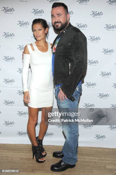 Malia Jones, Chris Salgardo attend KIEHL'S Party to Celebrate EARTH DAY at Kiehl's on April 22, 2010 in New York City.