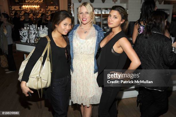 Michelle Jimenez, Kelly Brady and Sagen Albert attend KIEHL'S Party to Celebrate EARTH DAY at Kiehl's on April 22, 2010 in New York City.