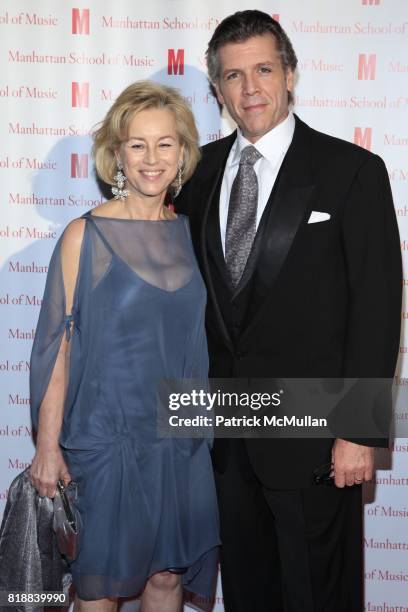 Andrea Herberstein and Thomas Hampson attend MANHATTAN SCHOOL OF MUSIC Concert Gala 2010 Honoring MARILYN HORNE at Tribeca Rooftop on April 22, 2010...