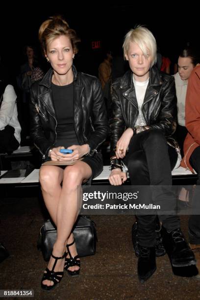 Robbie Myers and Kate Lanphear attend BANANA REPUBLIC Fall/Holiday 2010 Fashion Show at Cedar Lake on April 22, 2010 in New York City.