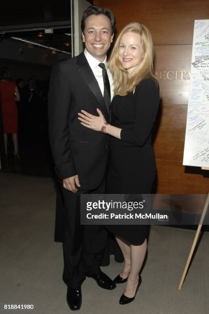 Marc Schauer and Laura Linney attend The Juilliard School Gala Celebrating Joseph W. Polisi at The Juilliard School on April 26, 2010 in New York...